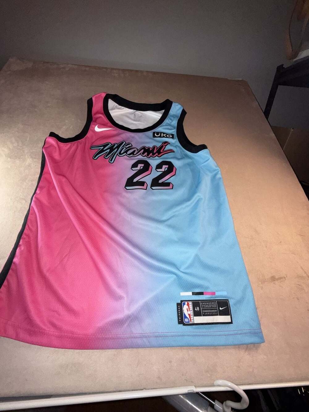 Nike Miami Heat Jimmy Butler 2020-21 City Edition Swingman Jersey (BoxA4-2038)